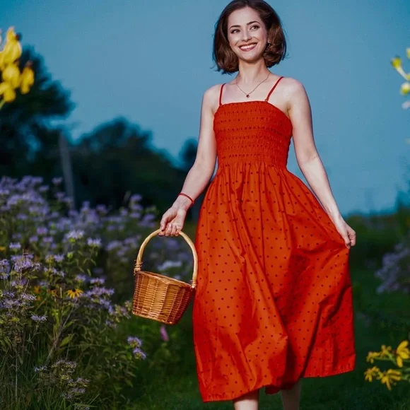 Red and black polka dot universal threads sleeveless medium - Picture 4 of 14
